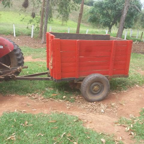 Vende-se trator Massey Fergusson + Carreta - Foto 4