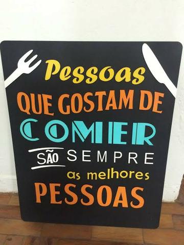 Placa decorativa em MDF