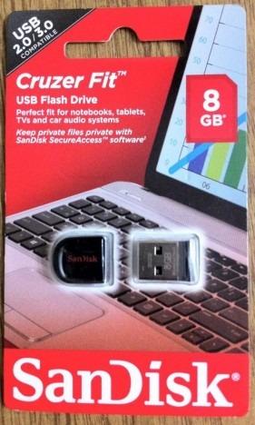 Pendrive SanDisk Micro Cruzer Fit 8gb - Foto 2