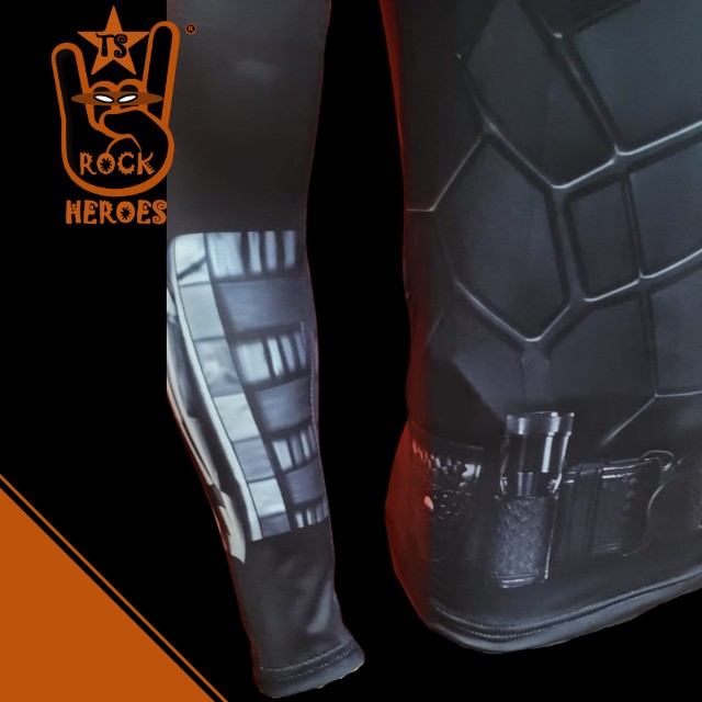 Camisa de Compressão The Batman 2022 Rashgard Manga Longa Slimfit Ts Rock Heroes - Foto 5