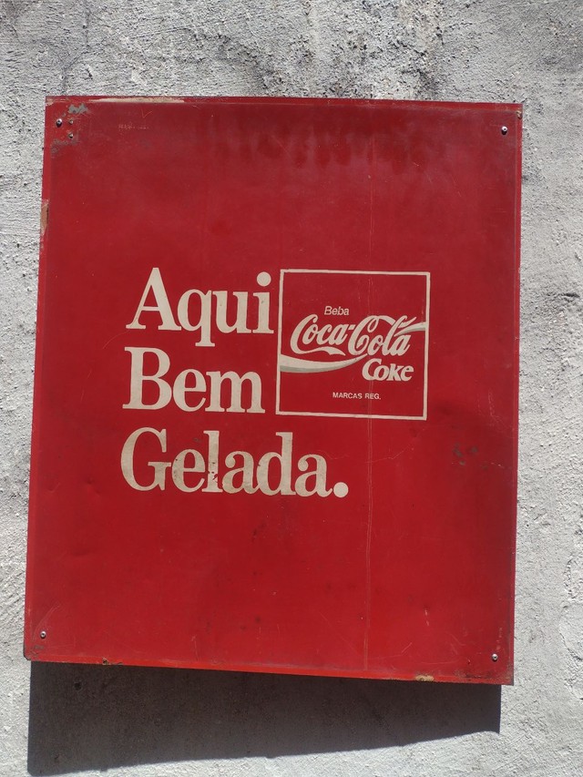 Placa antiga de ferro coca cola - Foto 2
