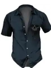 Camisa fácil lavar caveira  - Foto 4