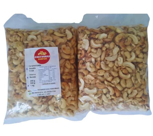 1kg_Castanha de Caju (Em bandas)Assada