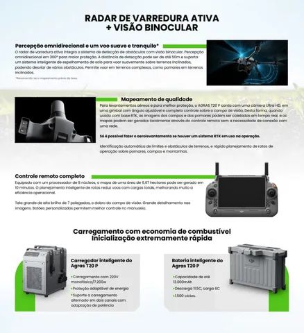 Drone agro DJI - T20P - pronta entrega - Foto 5