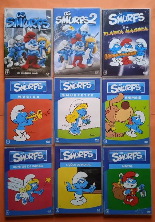 Dvd Os Smurfs - 9 Dvds 