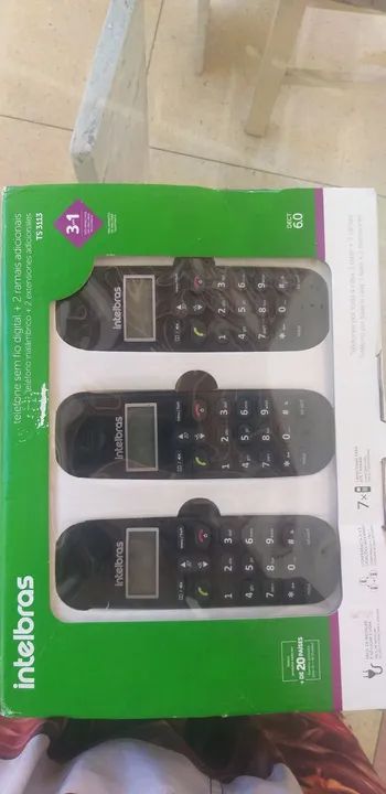 Telefone Sem Fio Intelbras TS 3113 - 2 Ramais