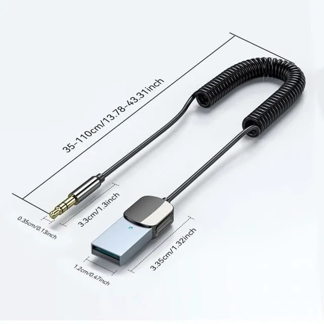 Essager-Receptor de Áudio Bluetooth,USB para 3.5km para carro - Foto 4