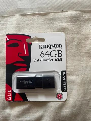 Pen drive usb 3.0 kingston dt100g3-64gb datatraveler 100 64gb generation 3 Original - Foto 4