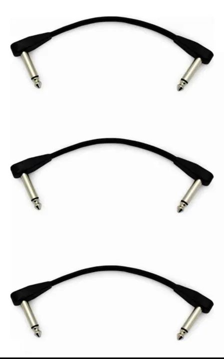 Kit 3 cabos para pedais Santo Agelo Flatconn 0,15m