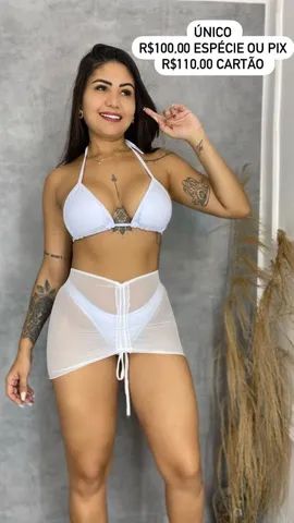 Kit 3 peças biquíni e saida - Foto 5