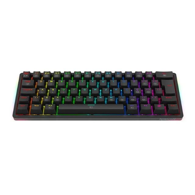 Teclado Mecânico 60% Redragon Akali Black RGB Switch Brown - WZetta - Foto 5
