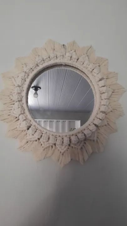 Espelho em macrame - Foto 2