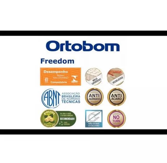 Colchão Queen Freedom Molas Pocket ORTOBOM r443 - Foto 3
