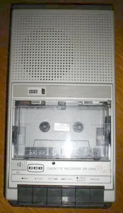 Gravador Toca Fitas Marca Cce Modelo DR Novo sem uso Vintage Raridade