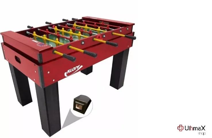 Mesa pebolimTotó Oficial varão Embutido Luxo boneco Alumínio Klopf 1050 