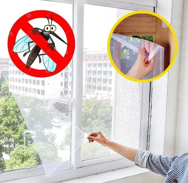 Tela Mosquiteira com Velcro Anti-Inseto para Portas e Janelas - Foto 5