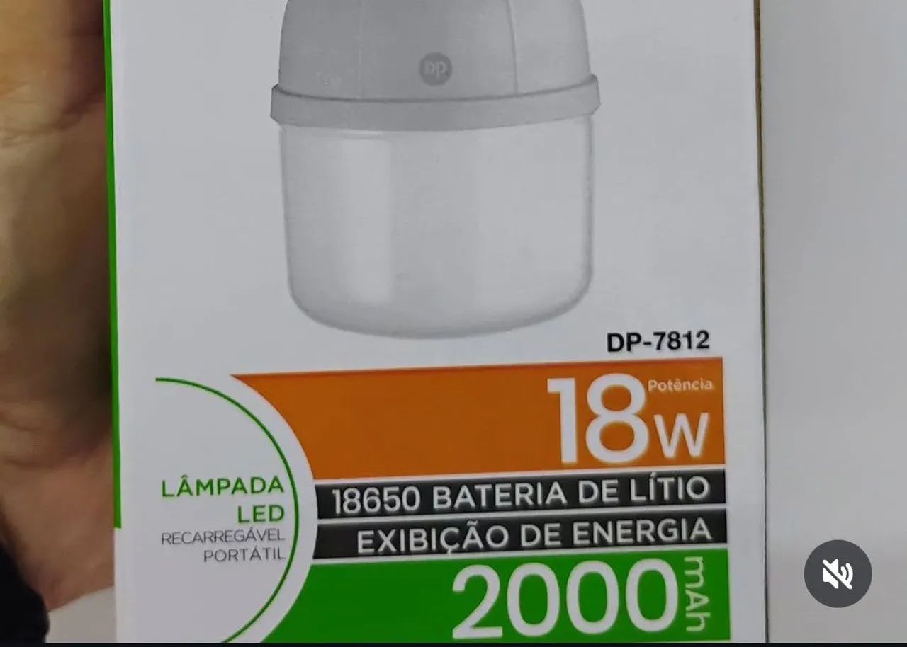 Luminária LED Recarregável para Camping - DP 7812 - Foto 5