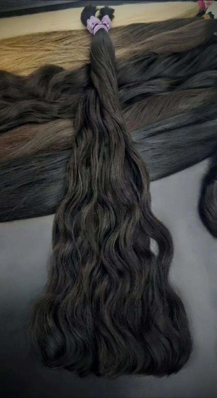 CABELO HUMANO 65cm LIMPO, PONTA CHEIA 5,98 O GRAMA!  - Foto 2