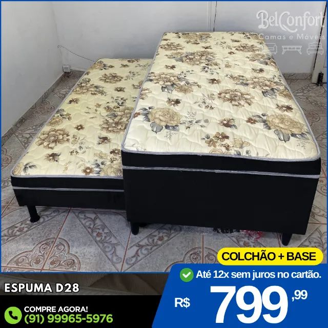 Bicama Solteiro Unibox Espuma D28