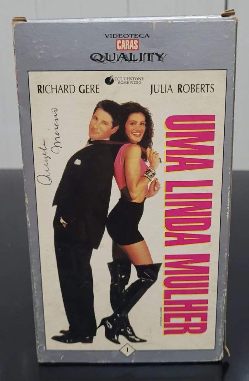 Antiga Fita VHS Videoteca Caras Filme Uma Linda Mulher