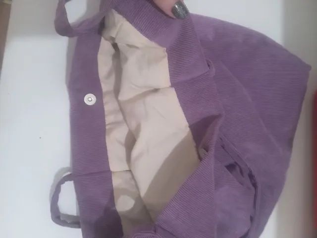 Bolsa veludo cotele - Foto 5