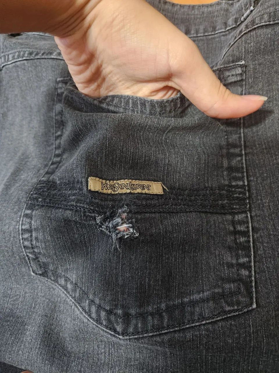 Calça jeans YSL tam 66 - Foto 5