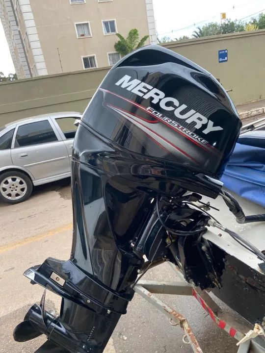 Lancha big fish 5014 console com motor Mercury 60hp 4t ! - Foto 4