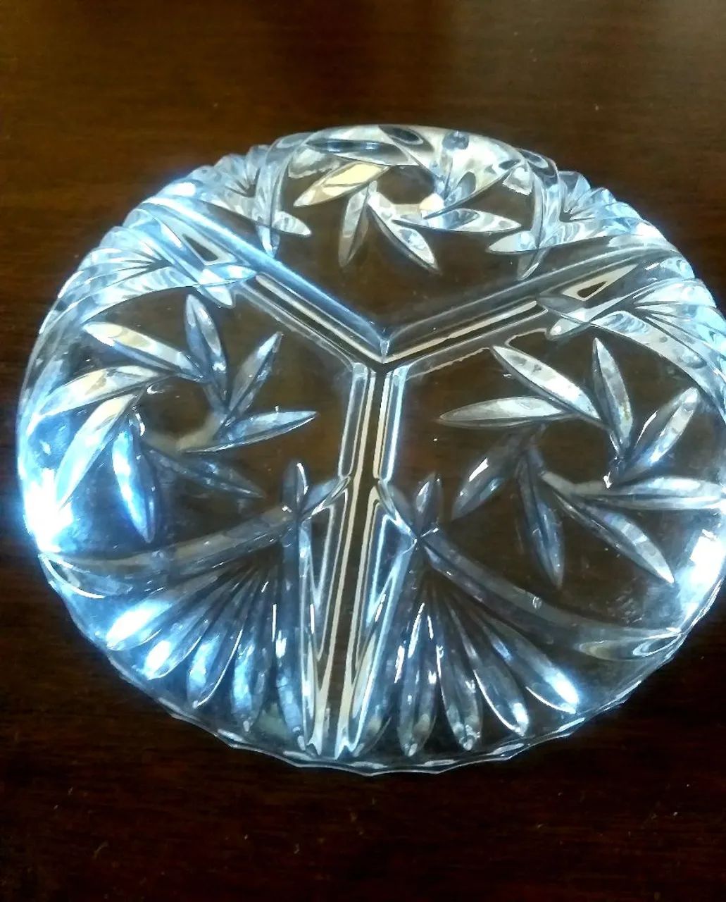 Petisqueira de cristal 3 divisórias - Foto 3