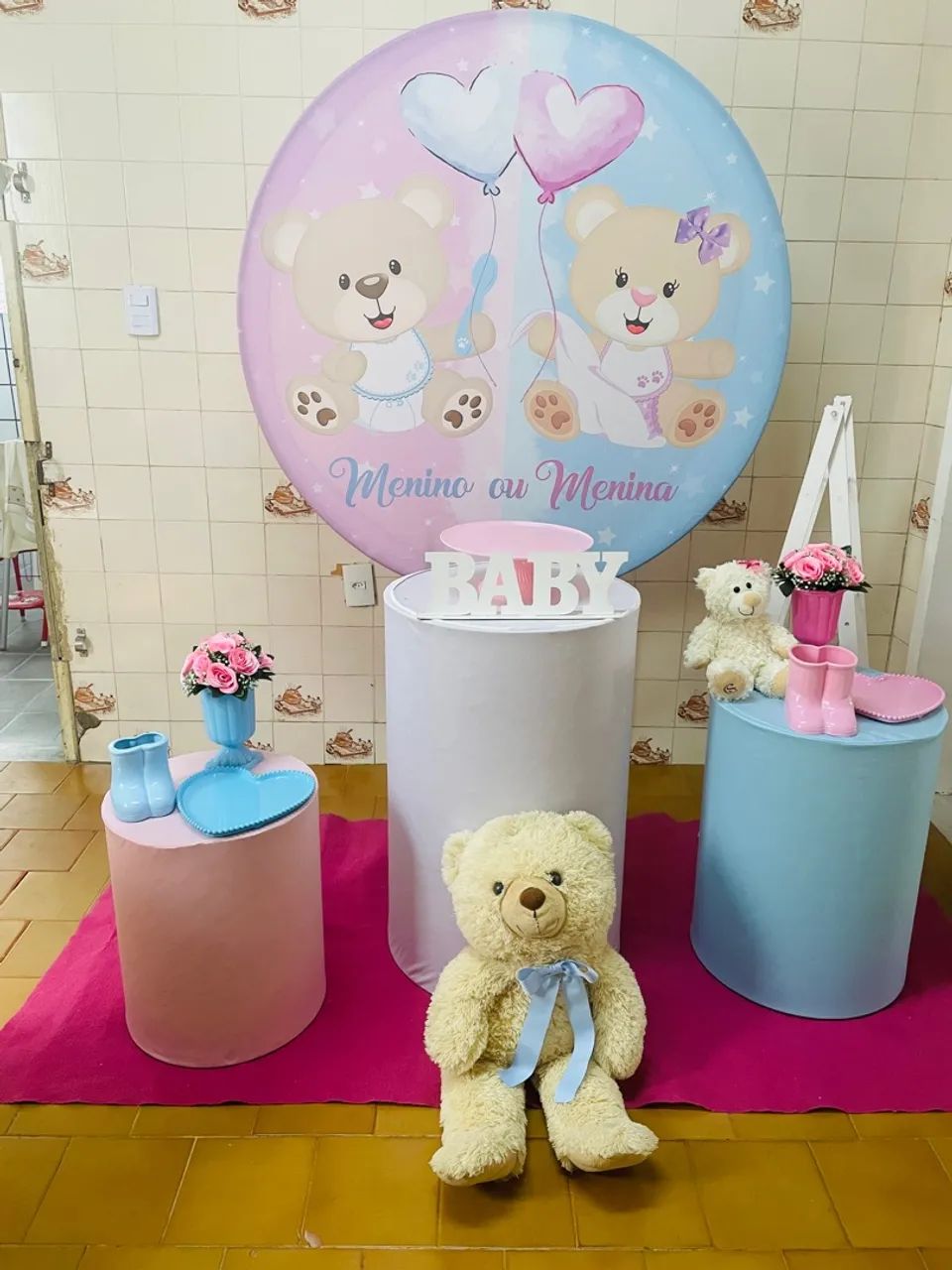 Decoração chá revelação  - Foto 4