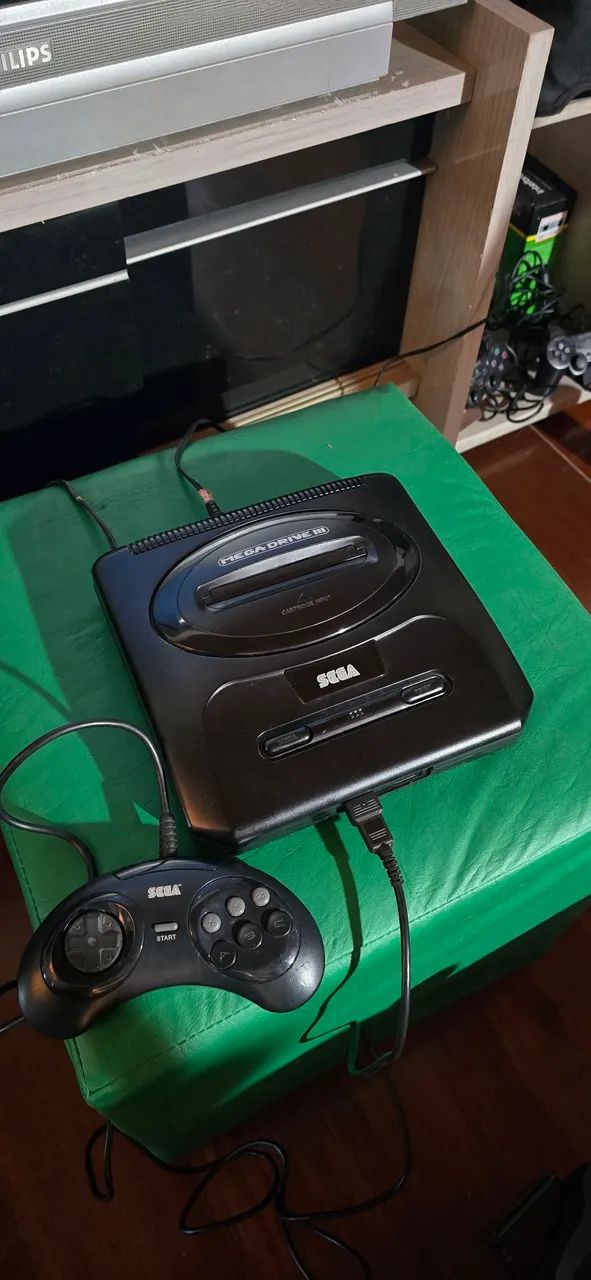 Mega Drive 3 Em Ótimo Estado