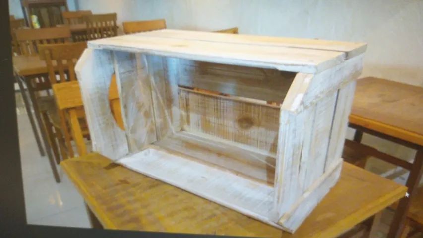 CAIXOTE DE MADEIRA MACIÇA, GRD EM PÁTINA BCA - ALTA QUALIDADE E MULTIUSO, OPORTUNIDADE!!!