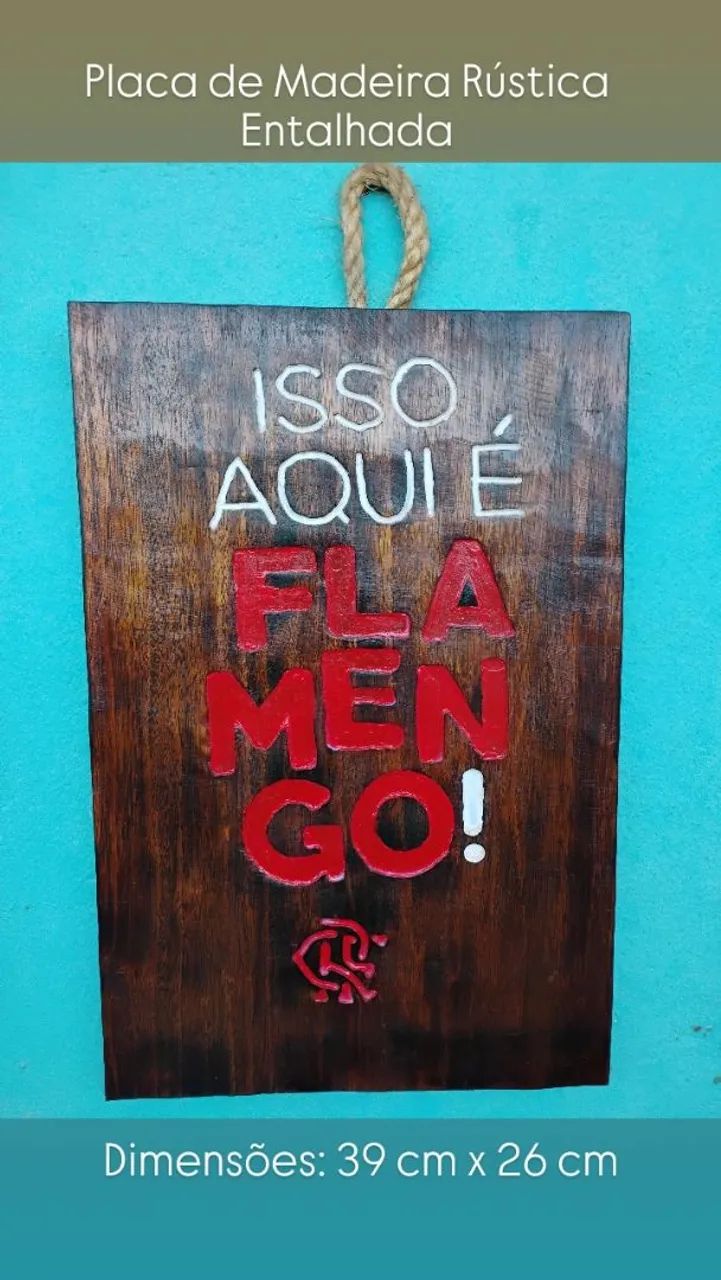 PLACA FLAMENGO 