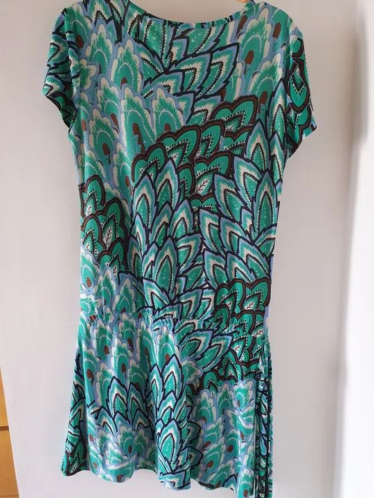 Vestido estampado verde - Foto 2
