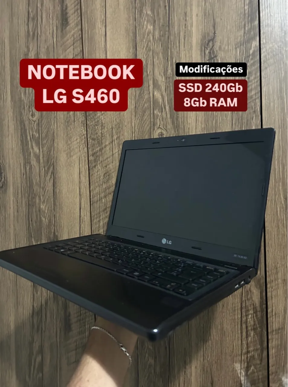 Notebook LG S460 + SSD 240Gb + 8Gb RAM