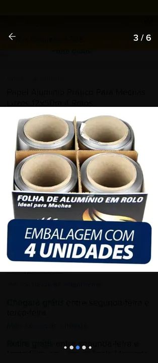 Papel alumínio para luzes - Foto 3