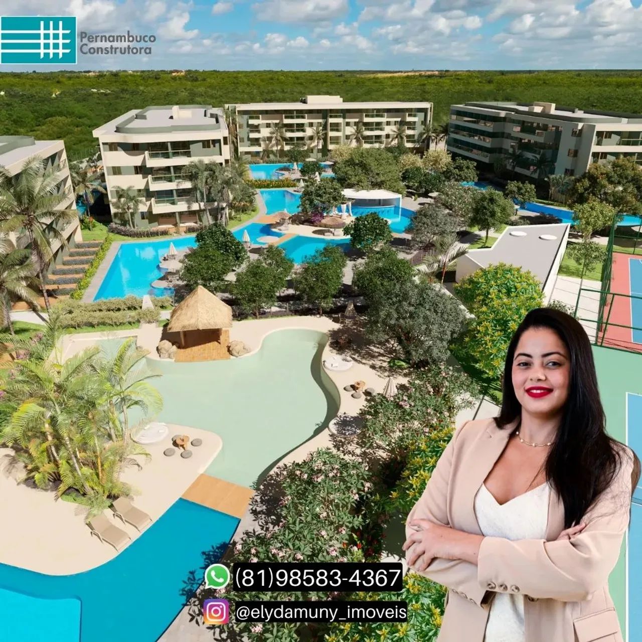 Oportunidade de Flats Studios para Investimento em Resort na Praia De Muro Alto - Foto 2