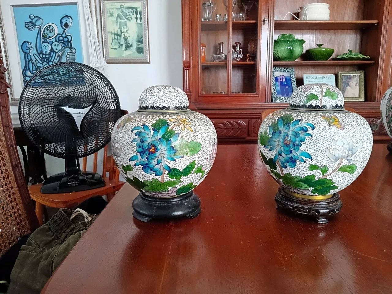 Potes lindíssimos de cobre Cloisonne. 65580480241026125