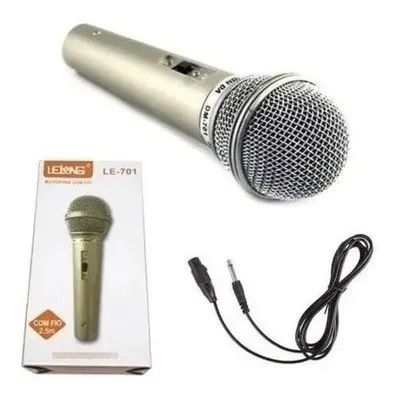 Microfone Com Fio Profissional Dinamico 2.5M 64297410328450121