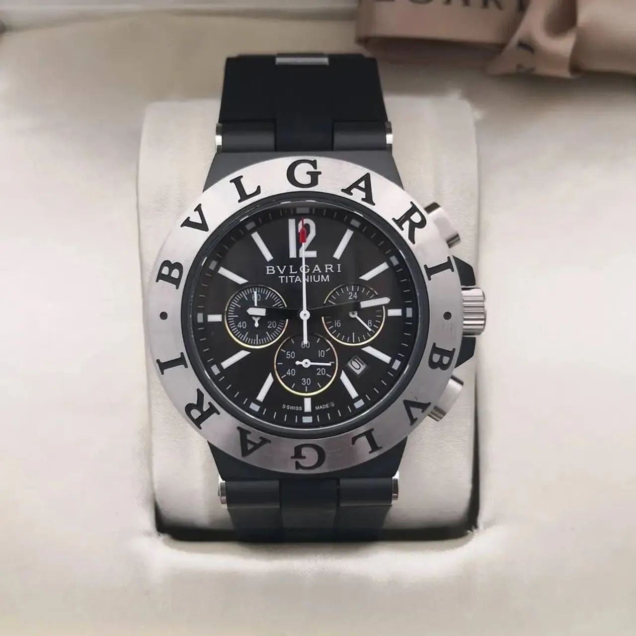 Relogio bvlgari aluminium 