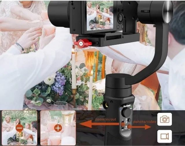 Estabilizador  Gimbal Hohem Multi Steady para cameras ou smartphones até 300 gramas
