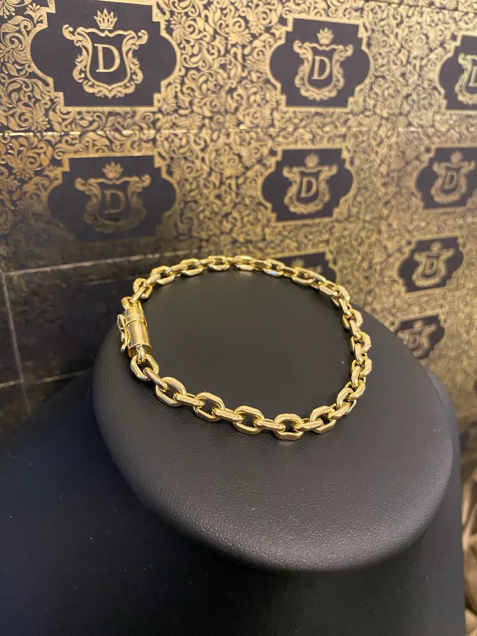 Pulseira Cadeado 10 gramas em Ouro 18K - LIQUIDANDO ! - Foto 5