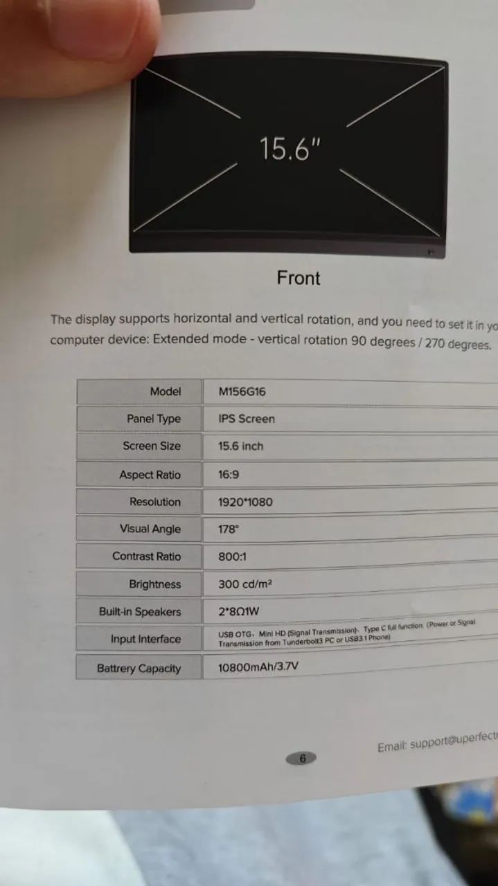 Monitor Portátil Gamer 15.6 uperfect - Foto 3