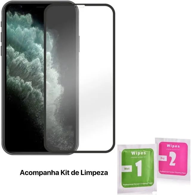 Película De Vidro 3D Tela Toda Para iPhone (iPhone 11 Pro/XS/X) - Foto 3