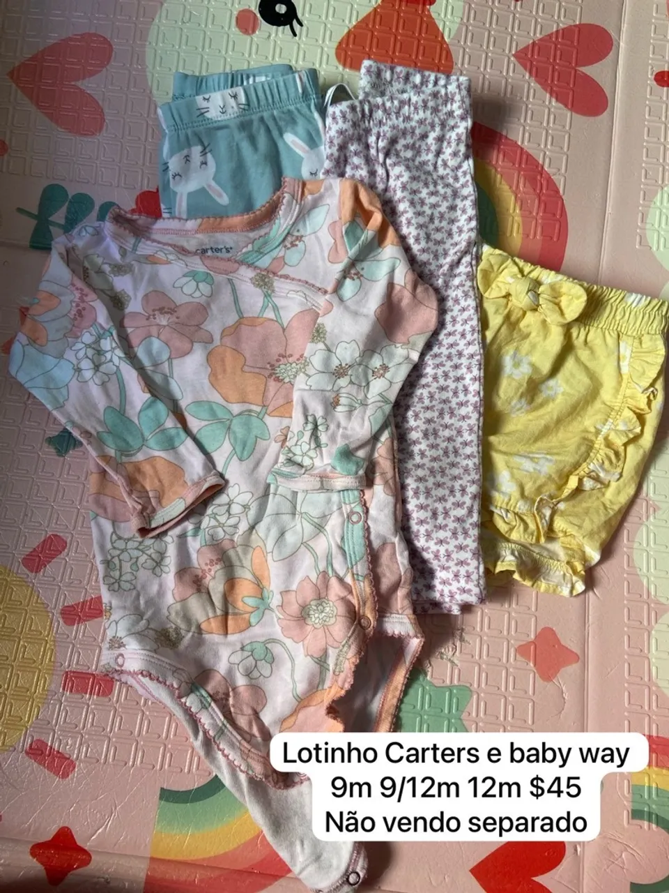 Kit Roupas Bebê Carter's e Baby Way