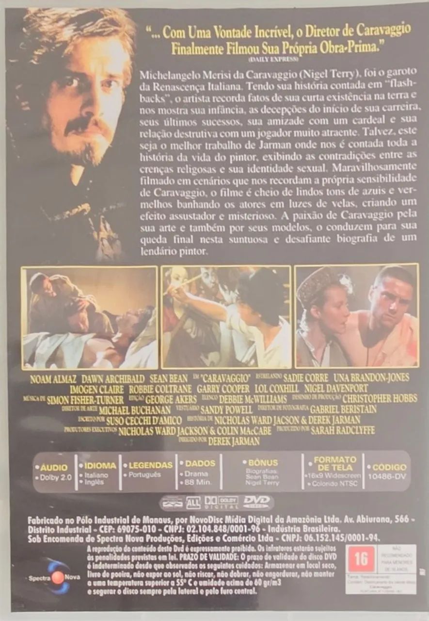 Caravaggio - Filme de Derek Jarman (DVD) - Foto 2
