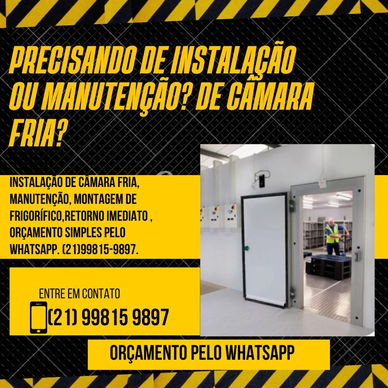 Instalação e Manutenção de Câmara Fria