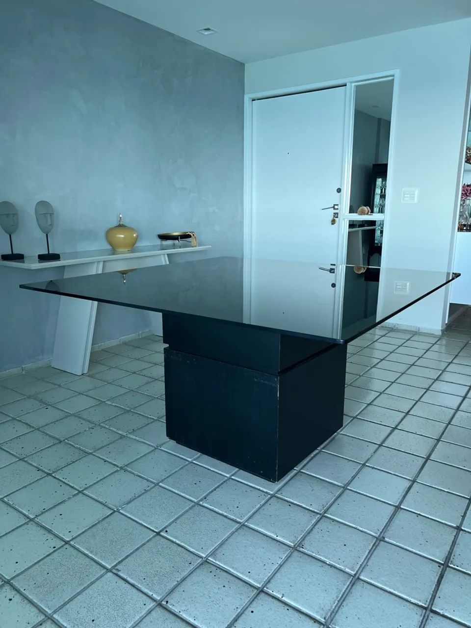 Mesa de Jantar Quadrada de Vidro - Foto 3