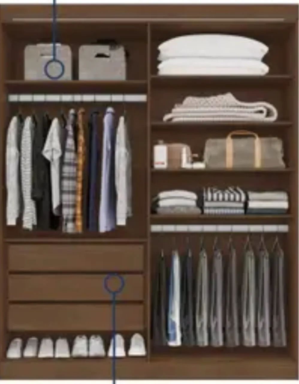 Guarda Roupa 100%Mdf Novo  - Foto 4
