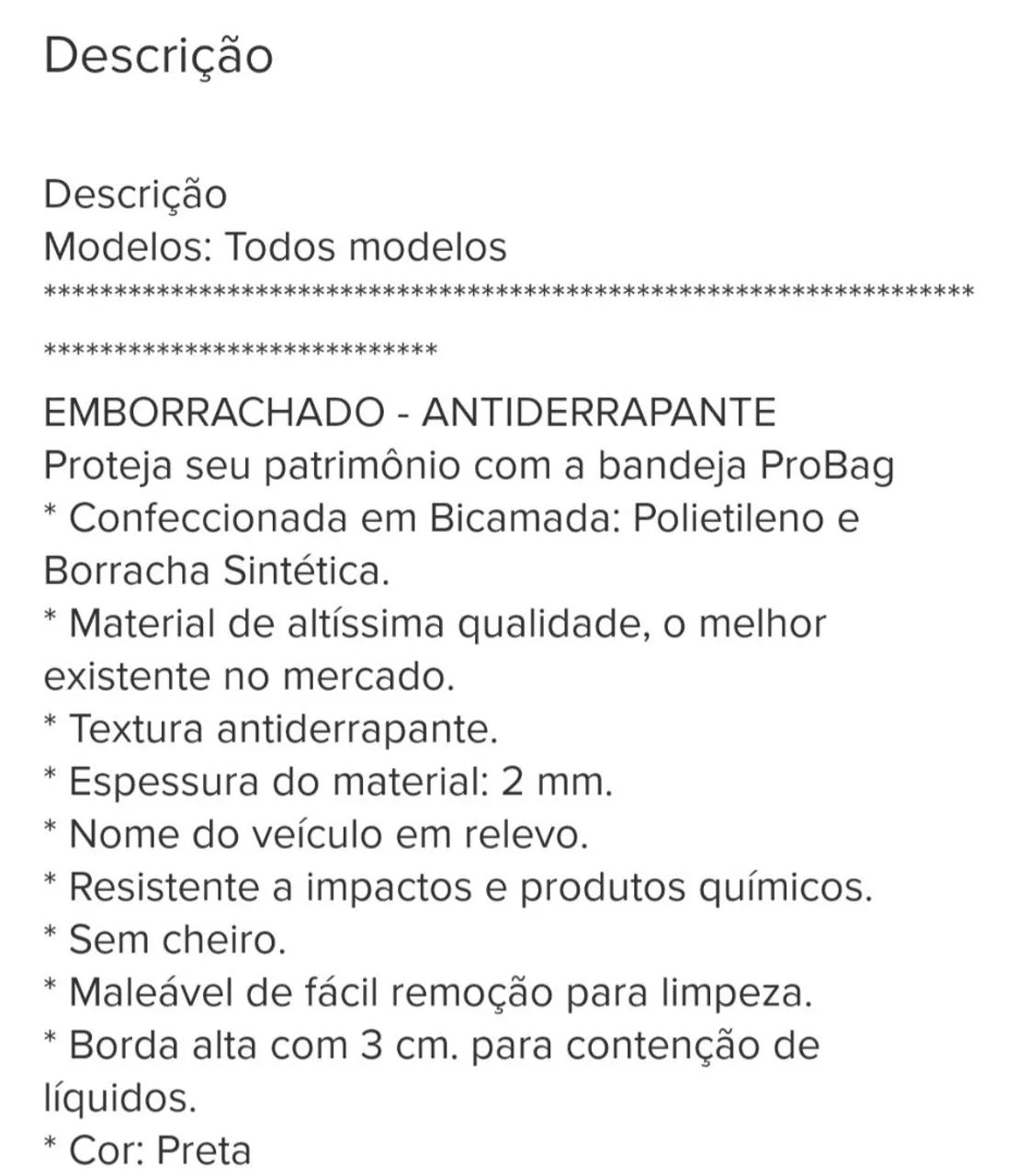 Tapete / Bandeja para mala do Renault Kardian - NOVO NA CAIXA AINDA  - Foto 3