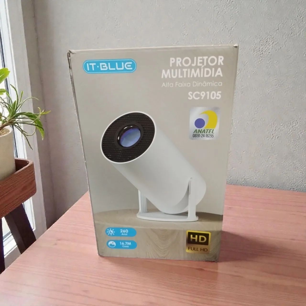 Projetor com entretenimento 